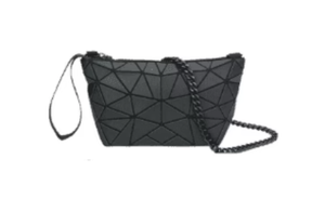 Geo Pattern Black Make Up Bag