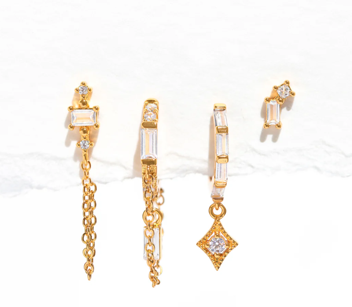 Golden Era Earring Set - Gold