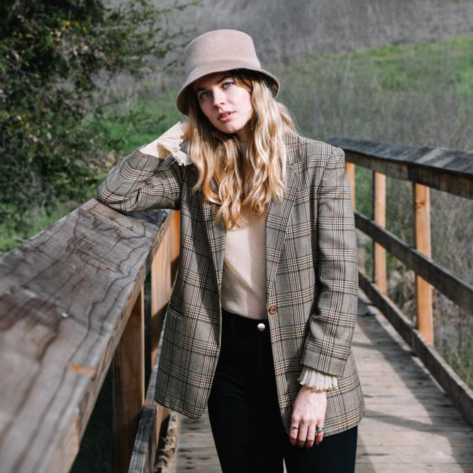 Tenley Hat in Taupe