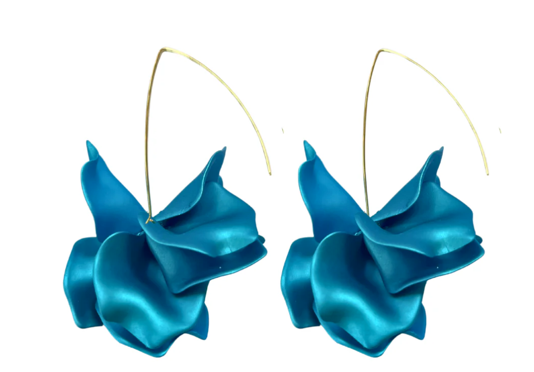 Matte Satin Air Bloom Drops - Blue