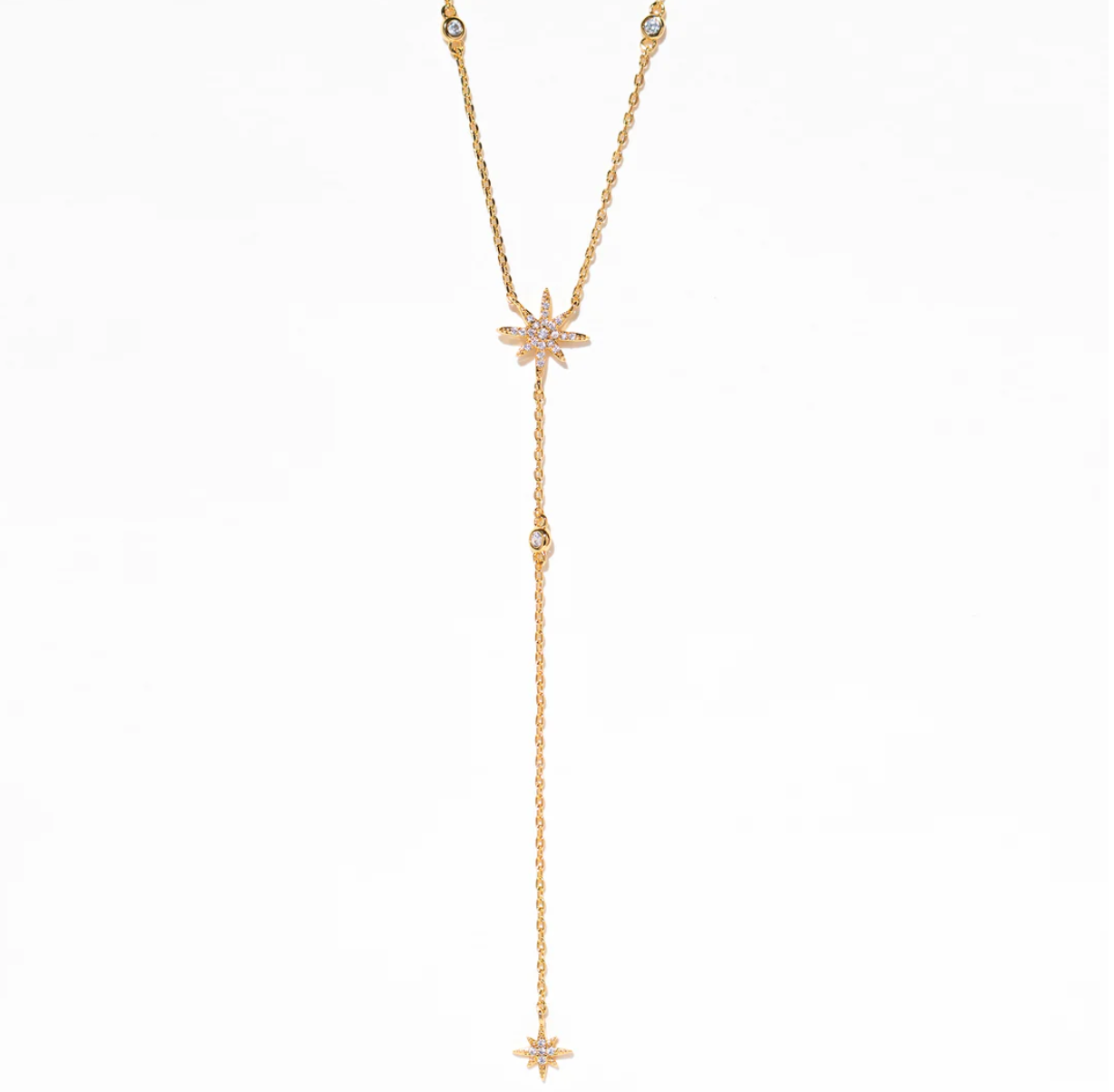 Starlet Y Drop Necklace - Gold