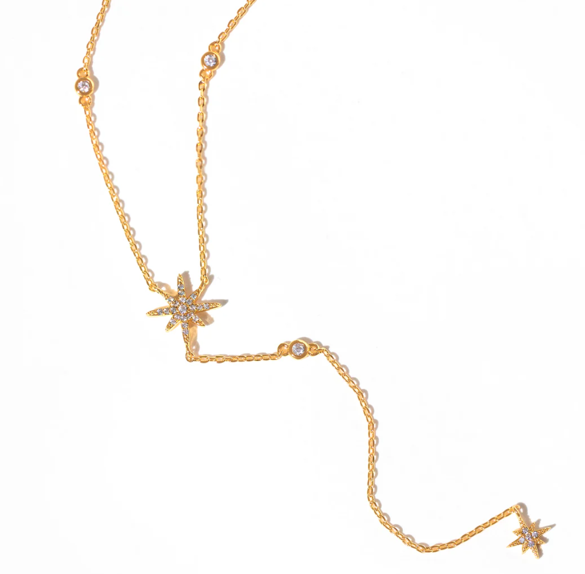 Starlet Y Drop Necklace - Gold