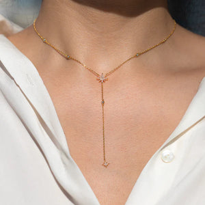 Starlet Y Drop Necklace - Gold